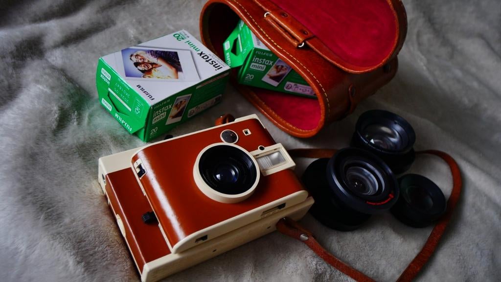 LOMOGRAPHY+ 50 instax mini + 3 lenzen, Ophalen of Verzenden, Zo goed als nieuw, Fuji, Geen optische zoom