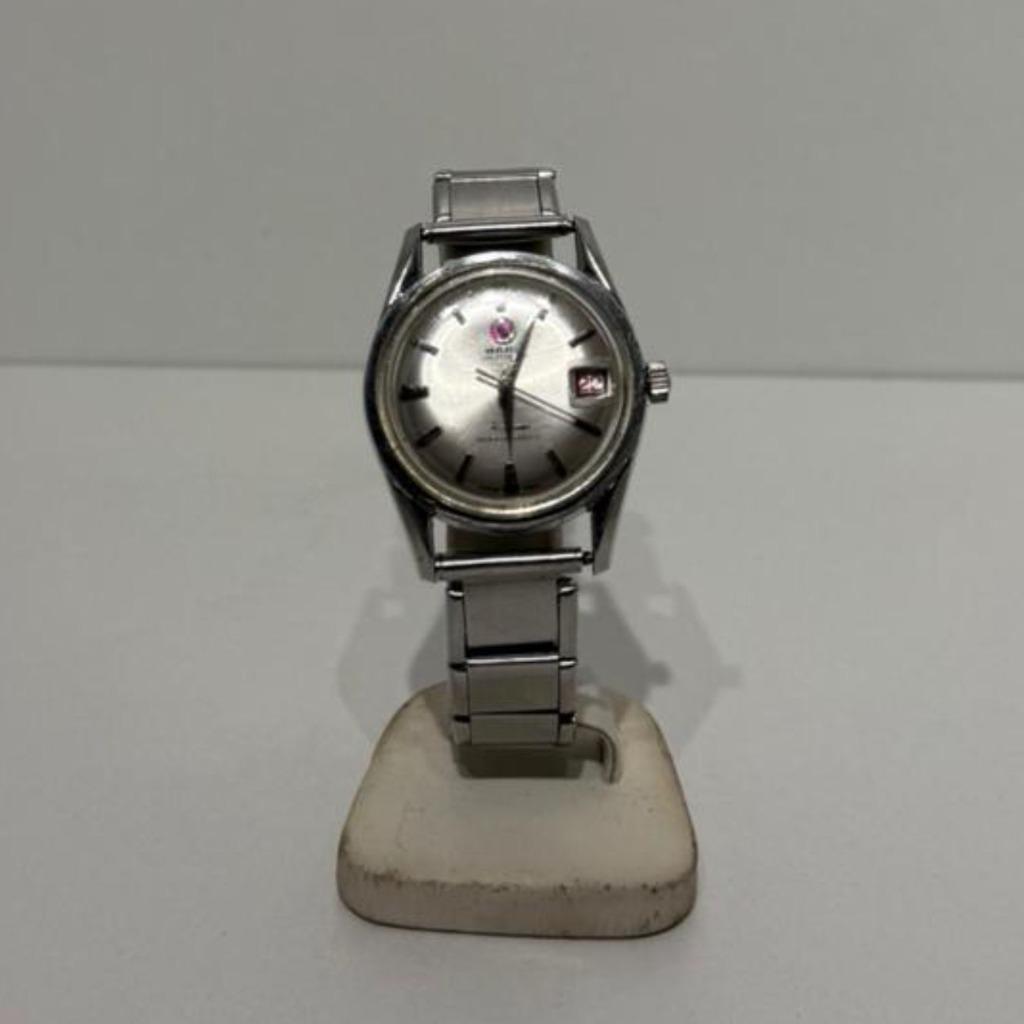 Rado World Travel 30 Jewels Automatisch Horloge 35mm Vintage, Overige merken, Staal, Staal, Polshorloge