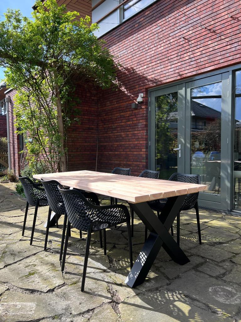 Tuintafel Douglas hout  | Maatwerk I Van 2-5 meter I Duumaa, Tuin en Terras, Tuintafels, Verzenden, Nieuw, Rechthoekig, Hout