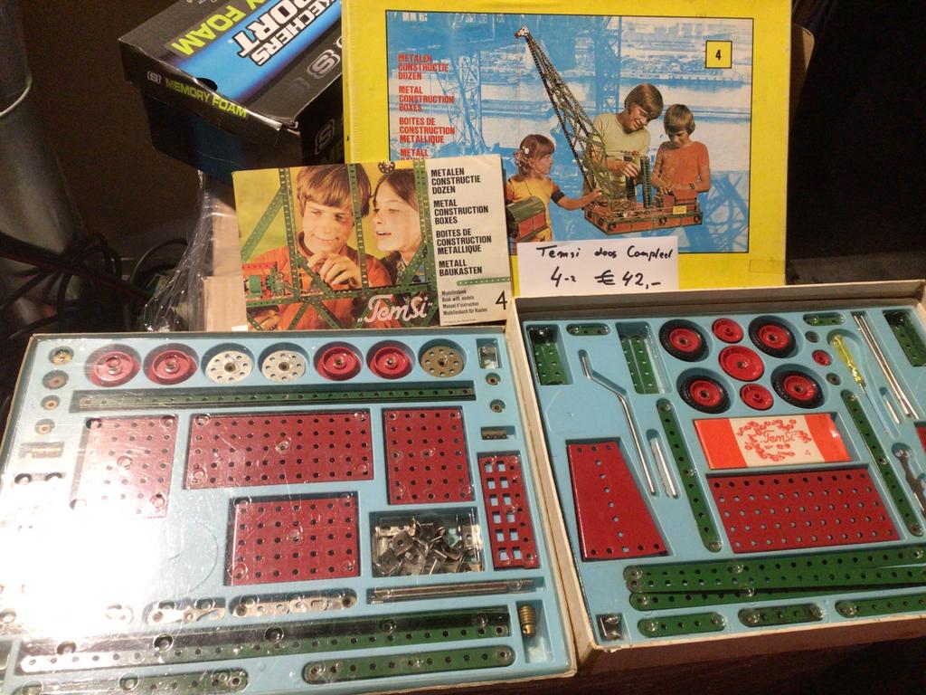 Temsi meccano Constructie Doos 4 Compleet, Ophalen of Verzenden, Gebruikt, Complete set, Lego