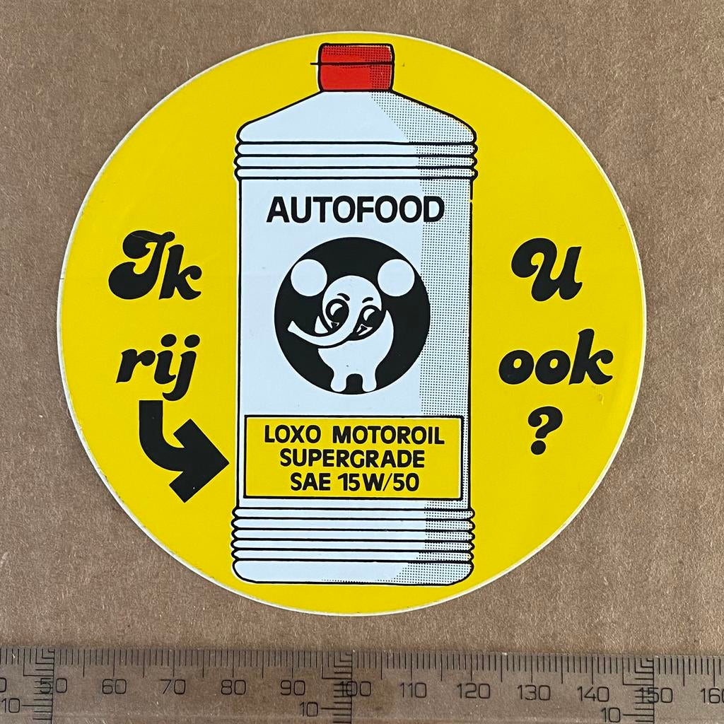 sticker autofood, Verzenden, Zo goed als nieuw