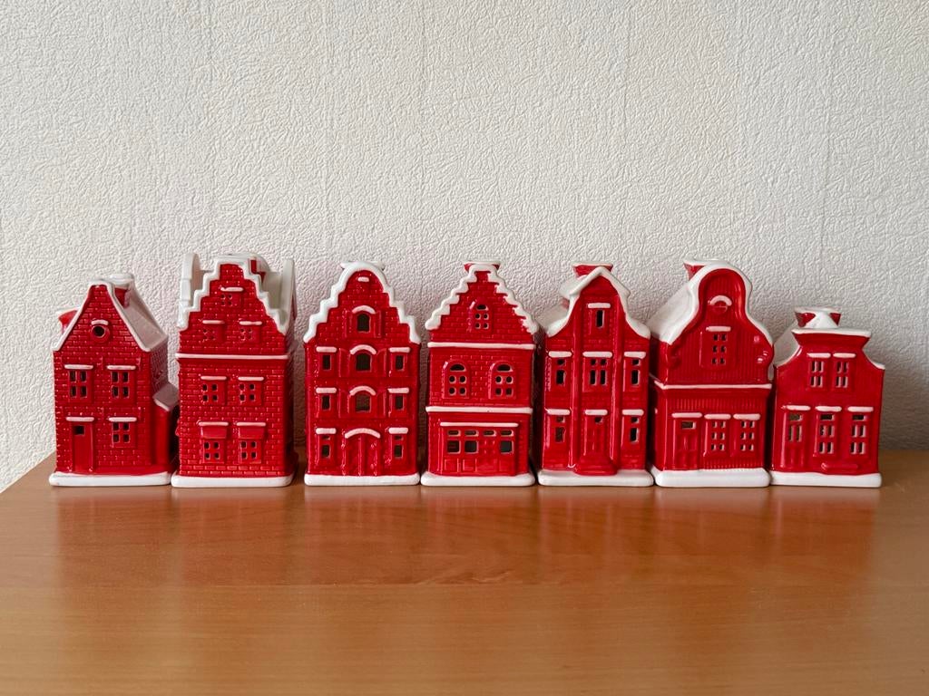 7 verschillende Postcode Loterij Hollandse Huisjes, Diversen, Kerst, Ophalen, Zo goed als nieuw