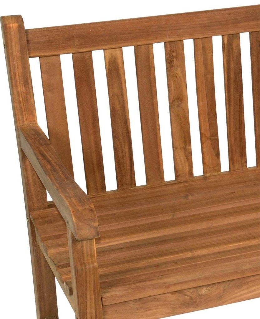 Teakhouten tuinbank 2-persoons 130 cm, Ophalen of Verzenden, Nieuw, Teakhout