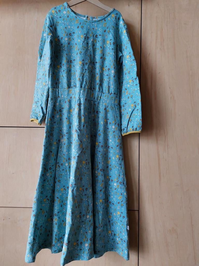 Heerlijke jurk, turquoise, comfortabel. Baba. 146., Ophalen of Verzenden, Zo goed als nieuw, Meisje, Jurk of Rok
