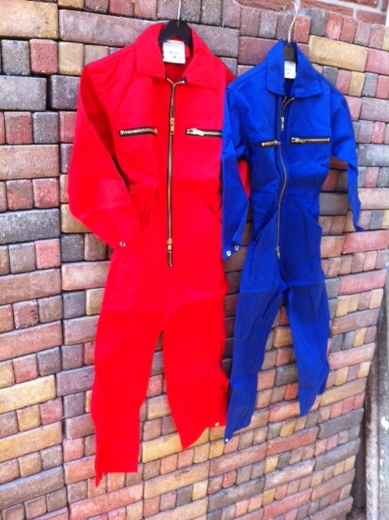 AANBIEDING!! Kinderoveralls 100% Katoen met YKK Ritsen