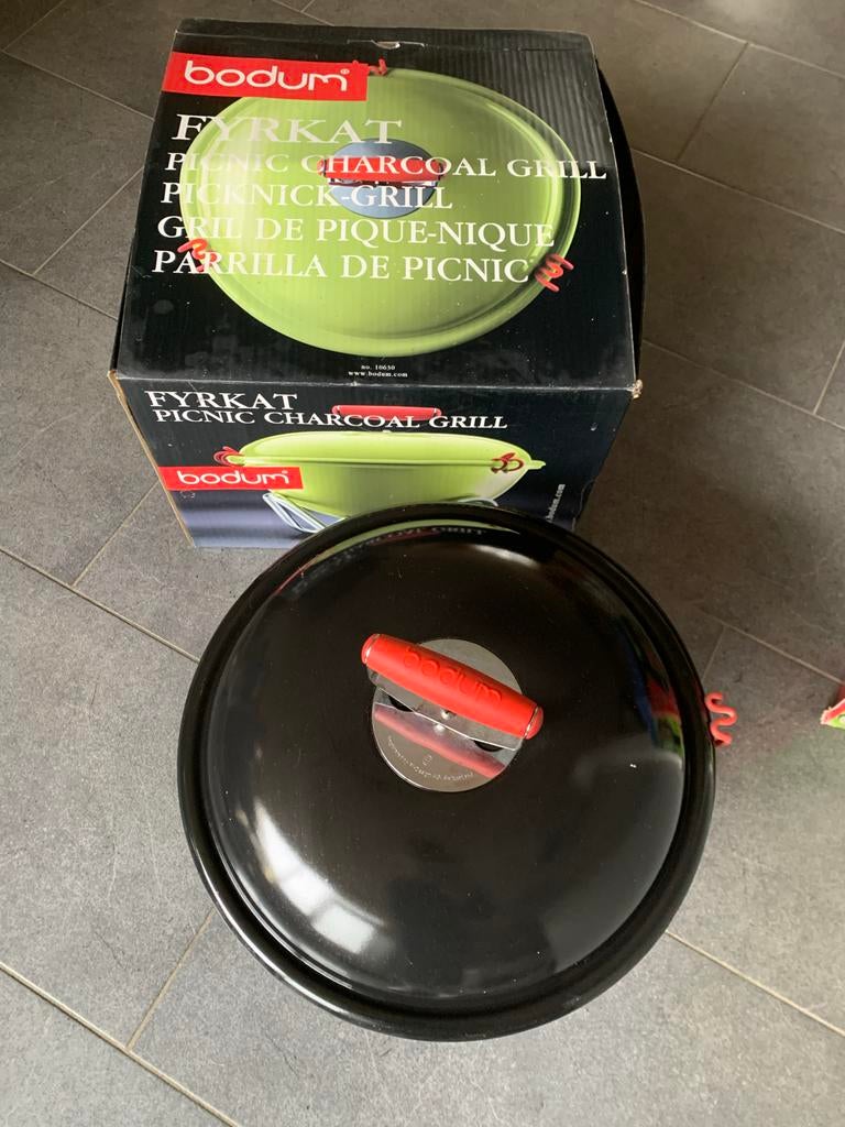 Bodum Fyrkat Picknick Charcoal Grill, Tuin en Terras, Elektrische barbecues, Nieuw, Ophalen