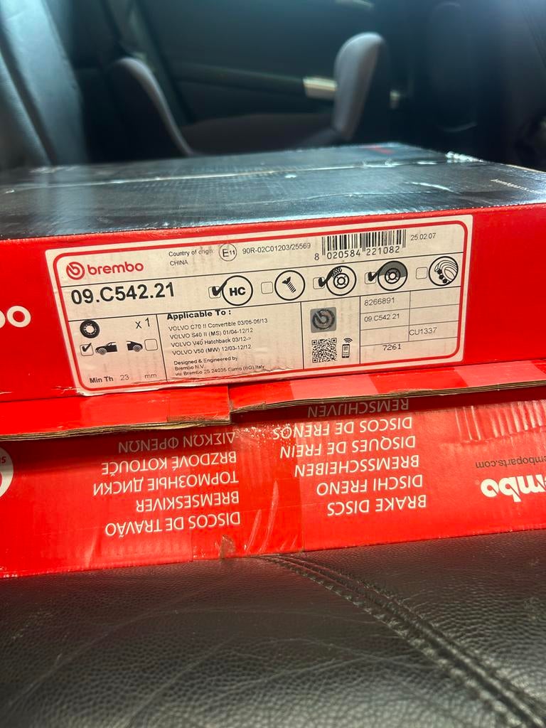 Brembo Remschijven Volvo C70 S40 V40 V50 - Nieuw, Auto-onderdelen, Ophalen of Verzenden, Nieuw, Volvo