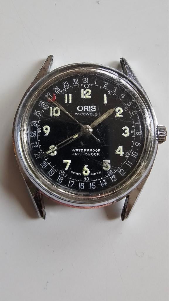 Oris pointer date, Sieraden, Tassen en Uiterlijk, Horloges | Antiek, Overige merken, Staal, 1960 of later, Ophalen of Verzenden