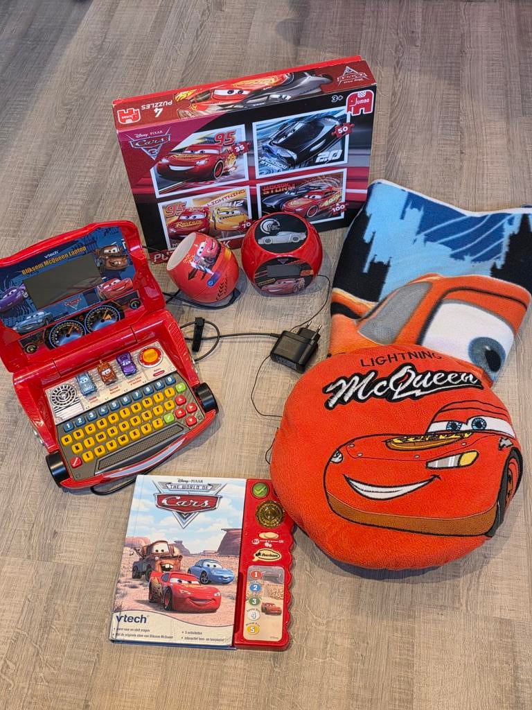 Cars Pakket: Puzzels, Boek, Computer, Wekker & Meer!, Kinderen en Baby's, Ophalen of Verzenden