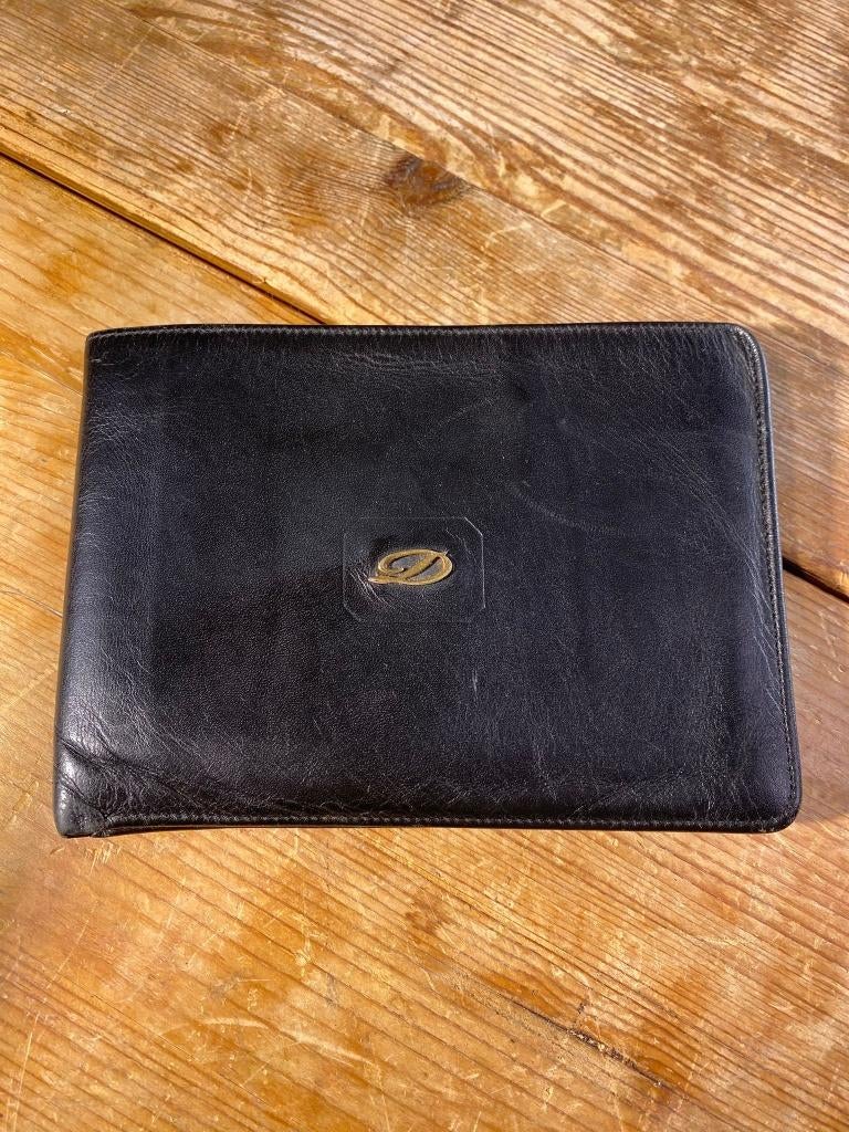 S.T. Dupont Paris Portemonnee Zwart Leder Luxe Unisex Wallet, Overige merken, Verzenden, Zwart, Zo goed als nieuw