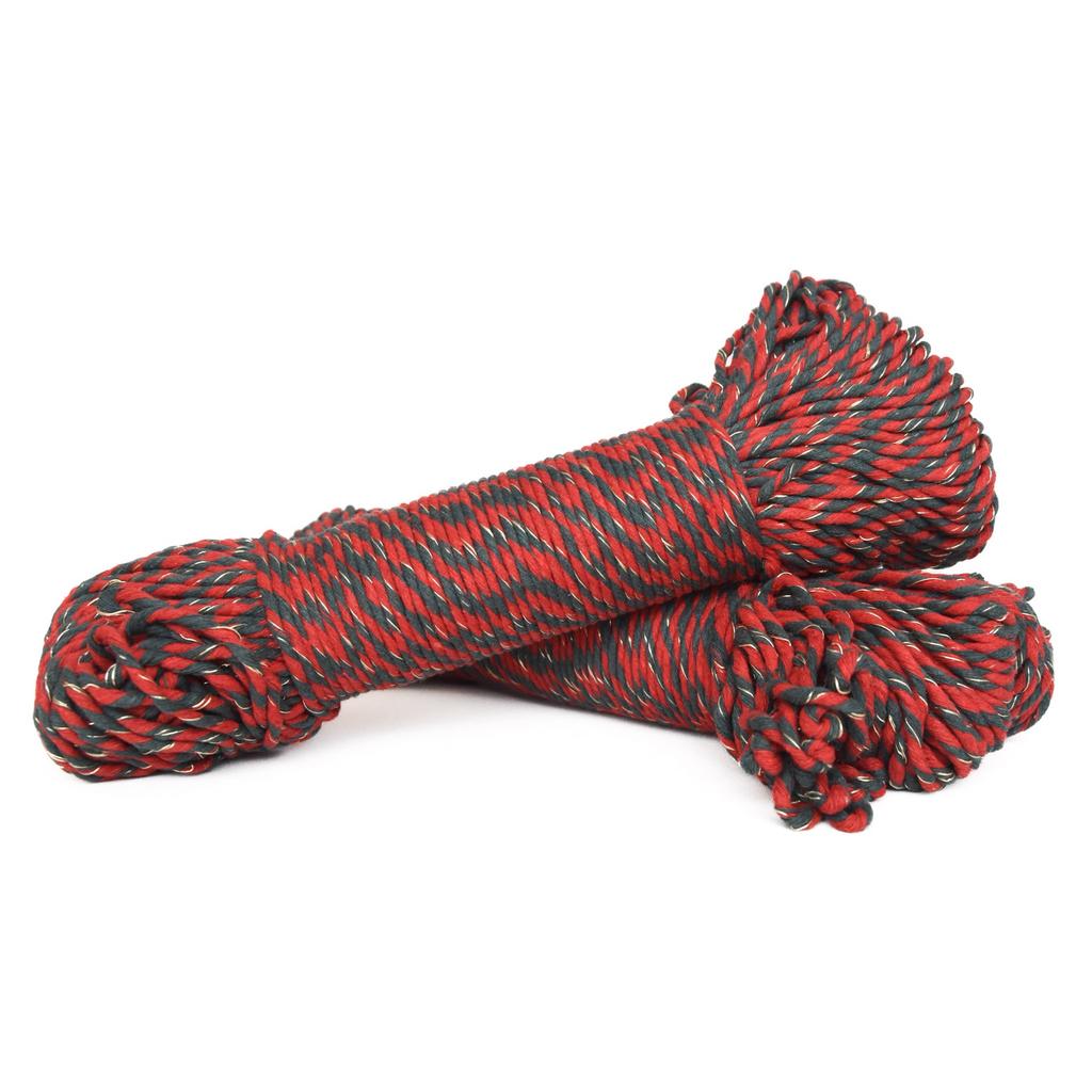 3 mm gerecycled katoen garen rood, groen goud lurex macrame, Ophalen of Verzenden, Nieuw