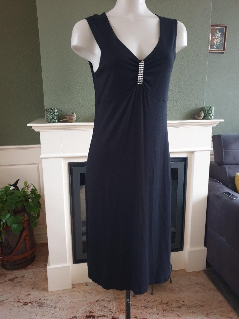 Gerry Weber fantastische zwarte jurk jurkje mt S 36, Verzenden, Zwart, Zo goed als nieuw, Knielengte