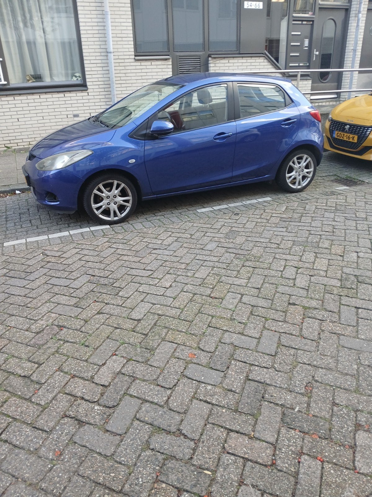 Mazda 2 1.3 55KW 5DRS 2008 Blauw, Ophalen, Gebruikt, Mazda