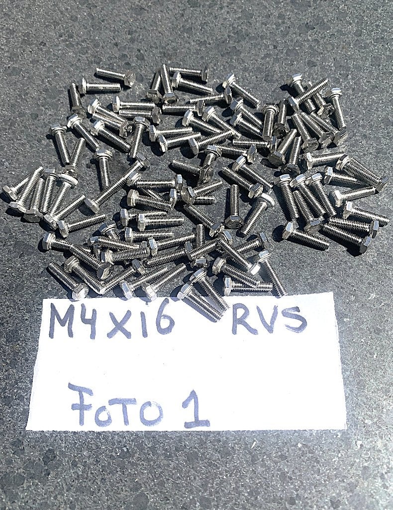 Assortiment rvs M4 M5 M6 bouten moeren ringen, Ophalen of Verzenden, Nieuw, Benzine