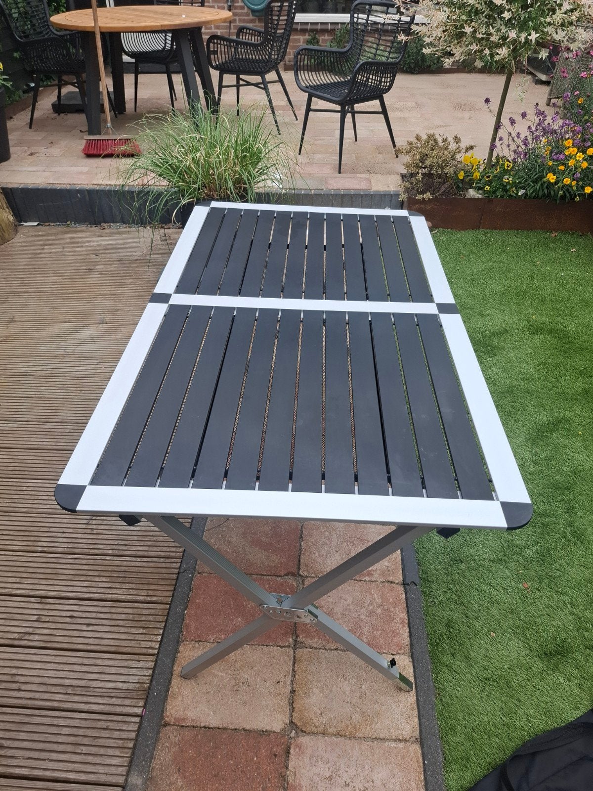 Lichtgewicht Human Nature campingtafel 140x80 met opbergzak, Caravans en Kamperen, Kampeermeubelen, Zo goed als nieuw, Campingtafel
