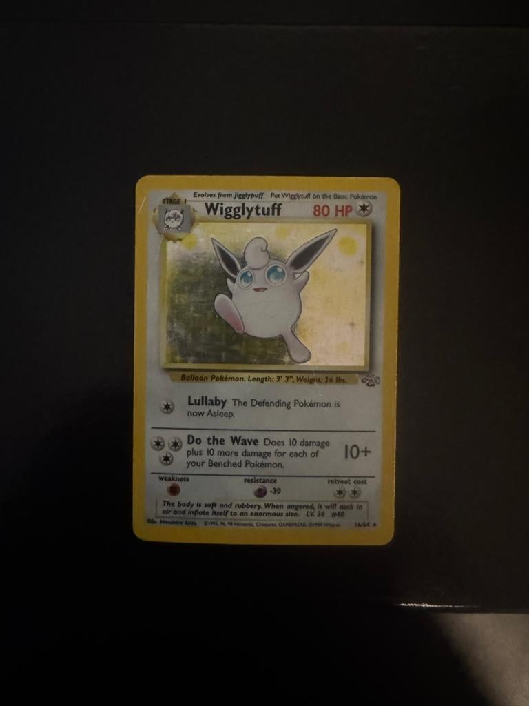 Wigglytuff Pokémon kaart - Base Set 1999, Ophalen of Verzenden, Gebruikt, Losse kaart