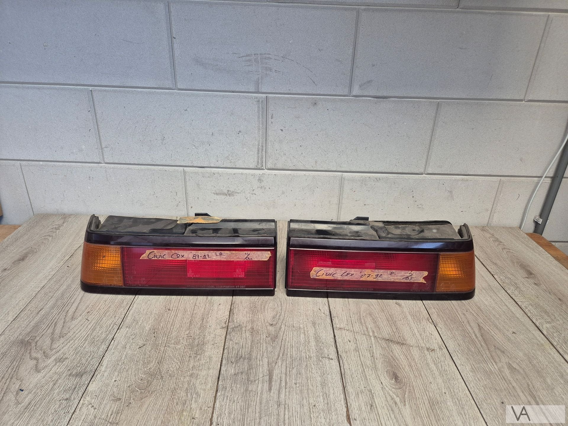 Achterlicht set van Honda Civic CRX 1987 - 1992 origineel, Honda, Gebruikt, -, -