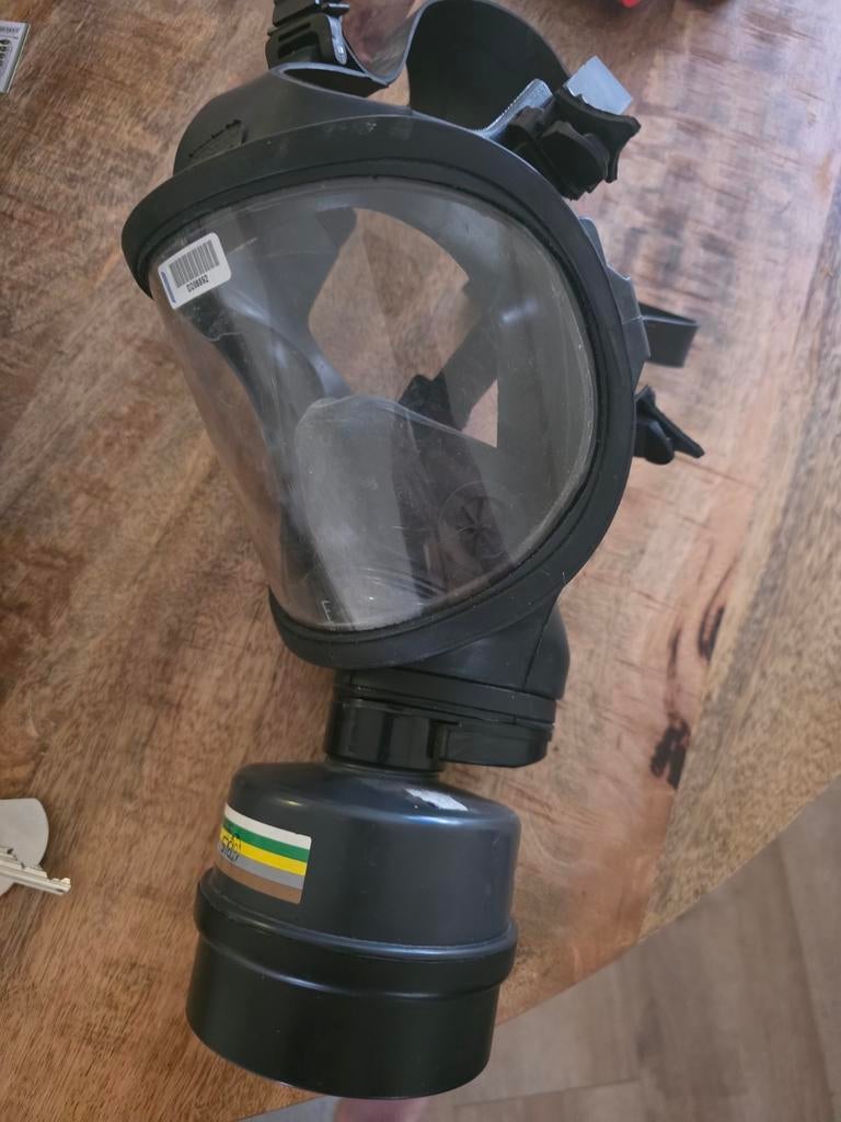 Nieuw gasmasker met filter - Volgelaatsmasker, Ophalen of Verzenden