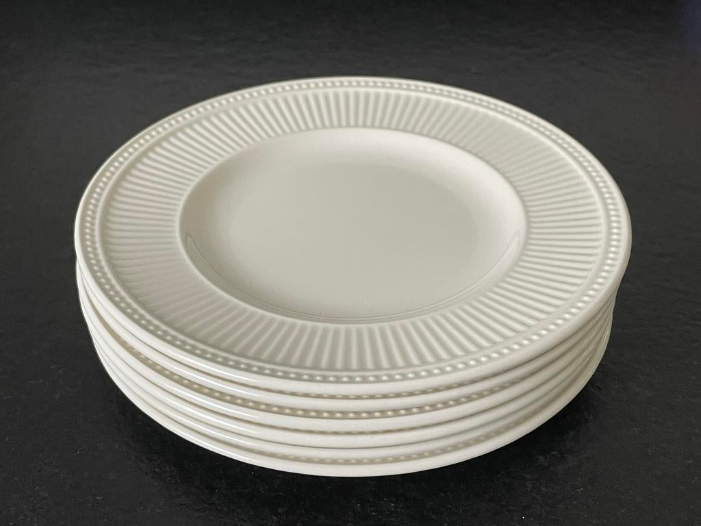 ALS NIEUW 6 Wedgwood Windsor Gebaks-Borden, Huis en Inrichting, Keuken | Servies, Ophalen of Verzenden, Zo goed als nieuw, Bord(en)
