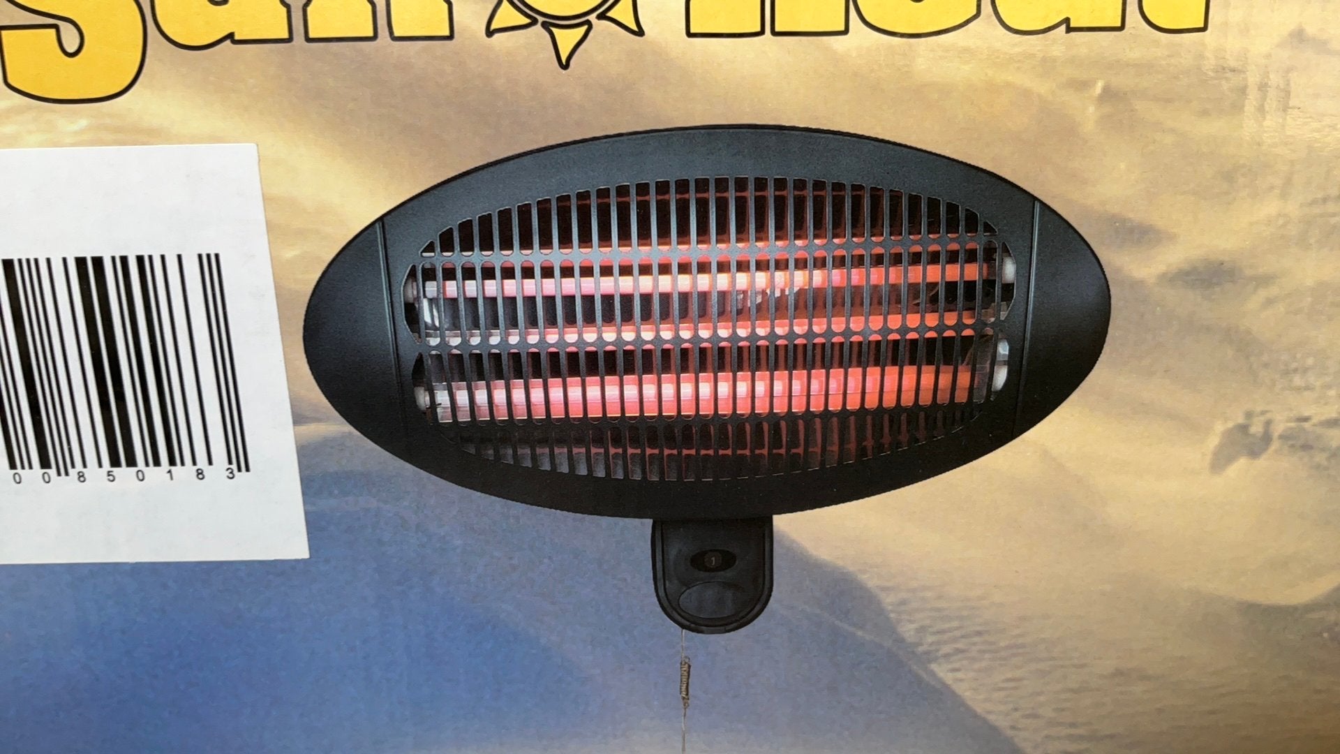 Sun heat wandverwarmer zwart 2000W, Ophalen of Verzenden, Nieuw, Elektrisch, Wand