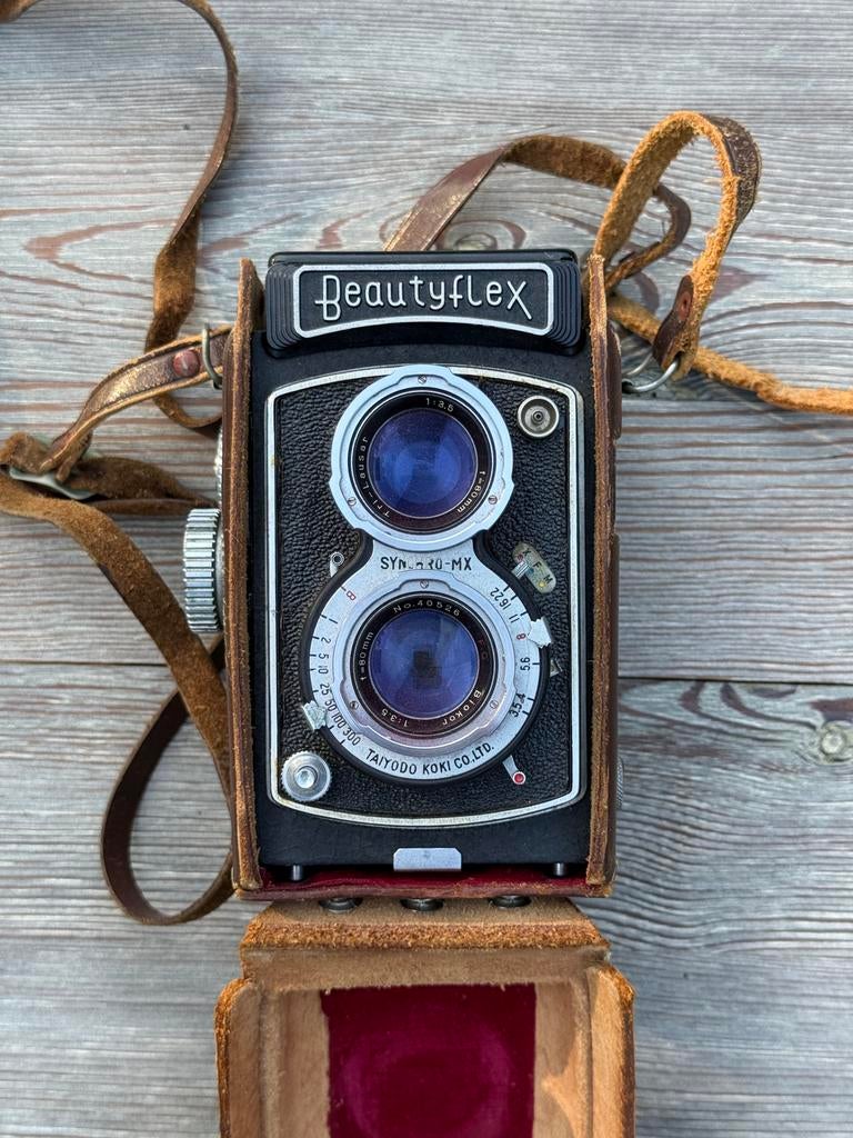 Vintage beauty flex analoge camera jaren 50, Ophalen, Zo goed als nieuw, Compact, Overige Merken