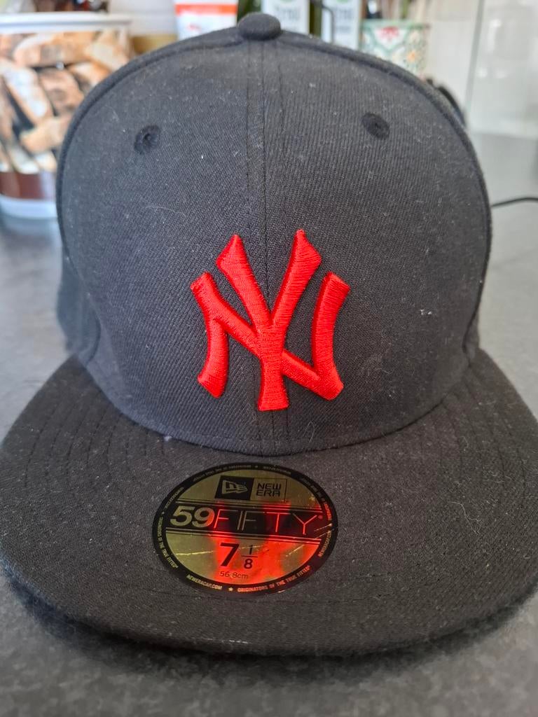 New Era 59FIFTY NY pet zwart/rood –, Nieuw, Ophalen of Verzenden, Pet, 58 of 59 cm (L, 7¼ of ⅜ inch)