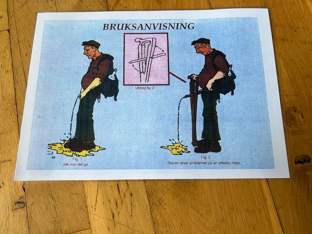 Noorwegen - Wandelstok Plasstok voor gepensioneerden 100 cm, Verzamelen, Overige Verzamelen, Ophalen of Verzenden, Nieuw