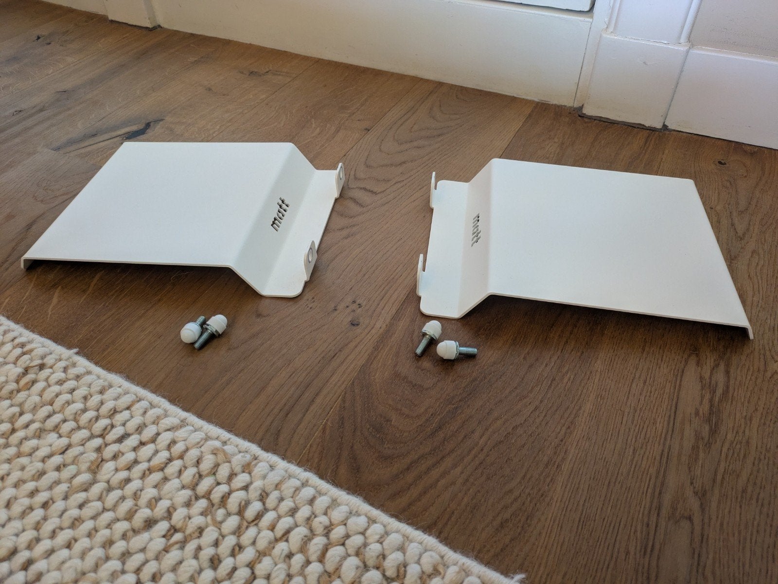 Matt Sleeps Loft bed zijtafeltjes 2 keer, Ophalen, Wit, Tweepersoons, Zo goed als nieuw