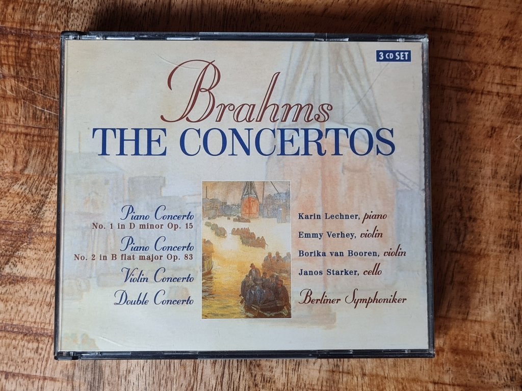 CD Johannes Brahms – The Concertos, Cd's en Dvd's, Cd's | Klassiek, Kamermuziek, Brahms, Ophalen of Verzenden, Zo goed als nieuw