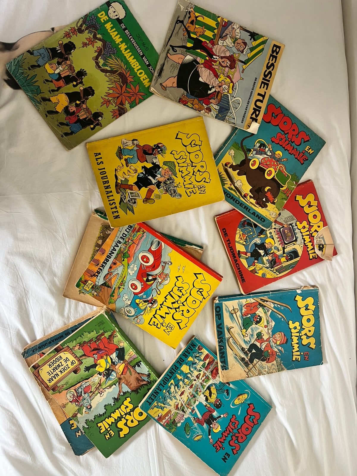 Collectie Sjors en Sjimmie door Frans Piet, Boeken, Stripboeken, Meerdere stripboeken, Ophalen, Gelezen