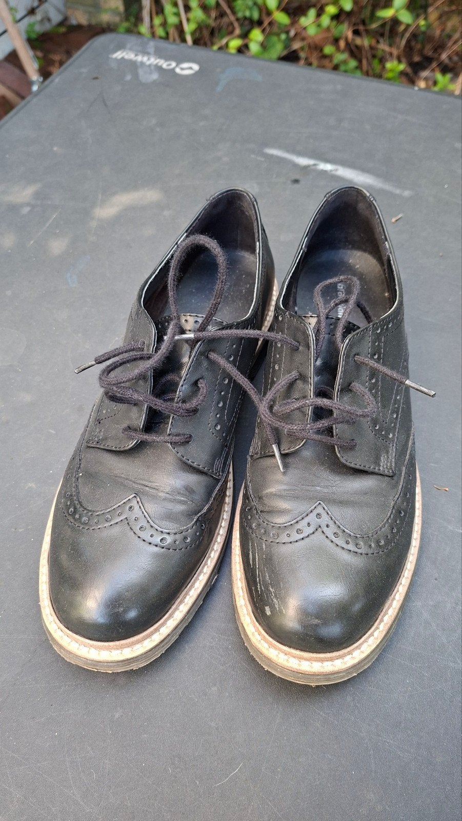 Graceland lederen schoenen, maat 41, Kleding | Dames, Schoenen, Schoenen met lage hakken, Verzenden, Zwart, Zo goed als nieuw