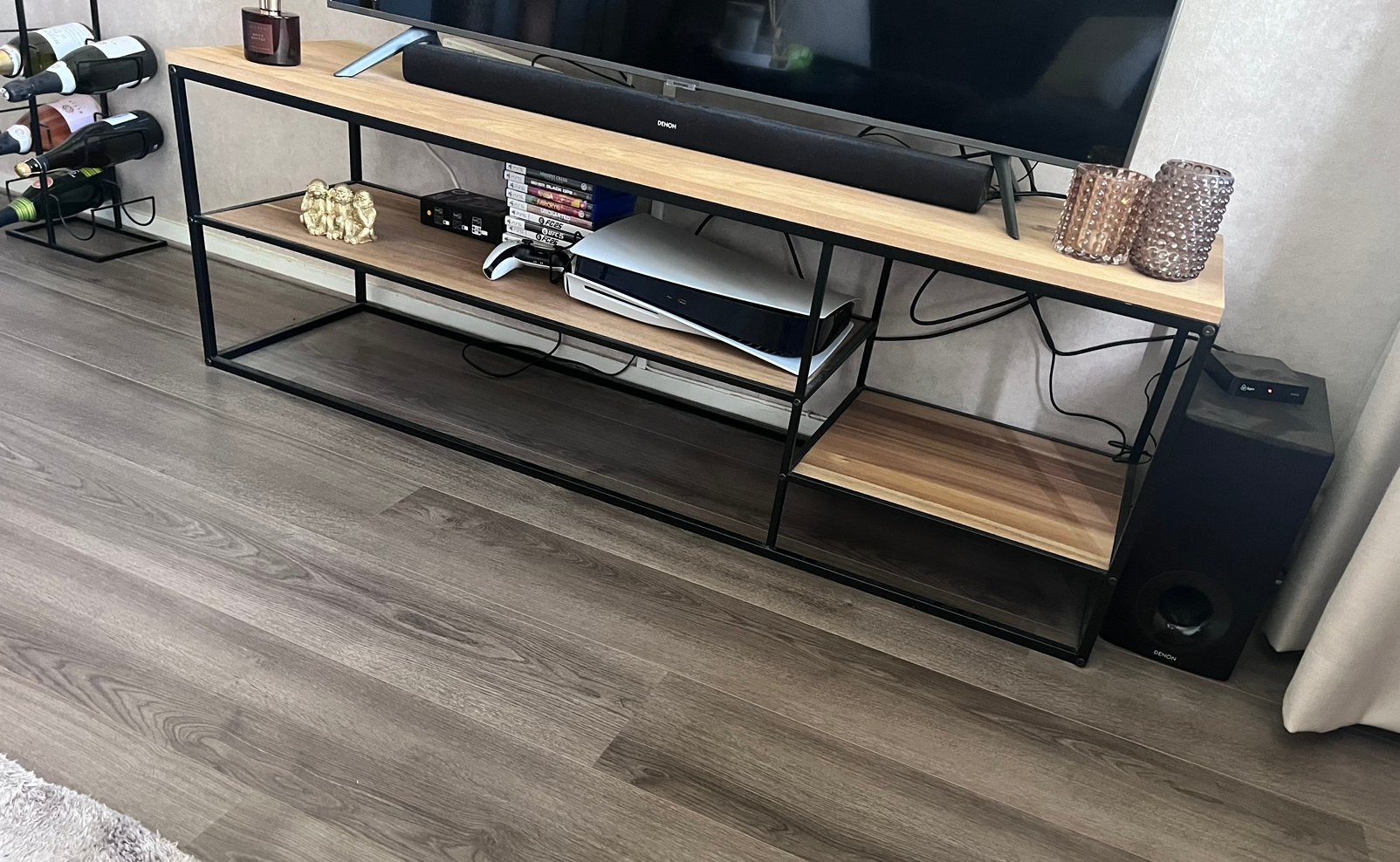 Industriële Tv kast en Boekenkast als set of los, Huis en Inrichting, Ophalen, 50 tot 100 cm, Zo goed als nieuw, 150 tot 200 cm