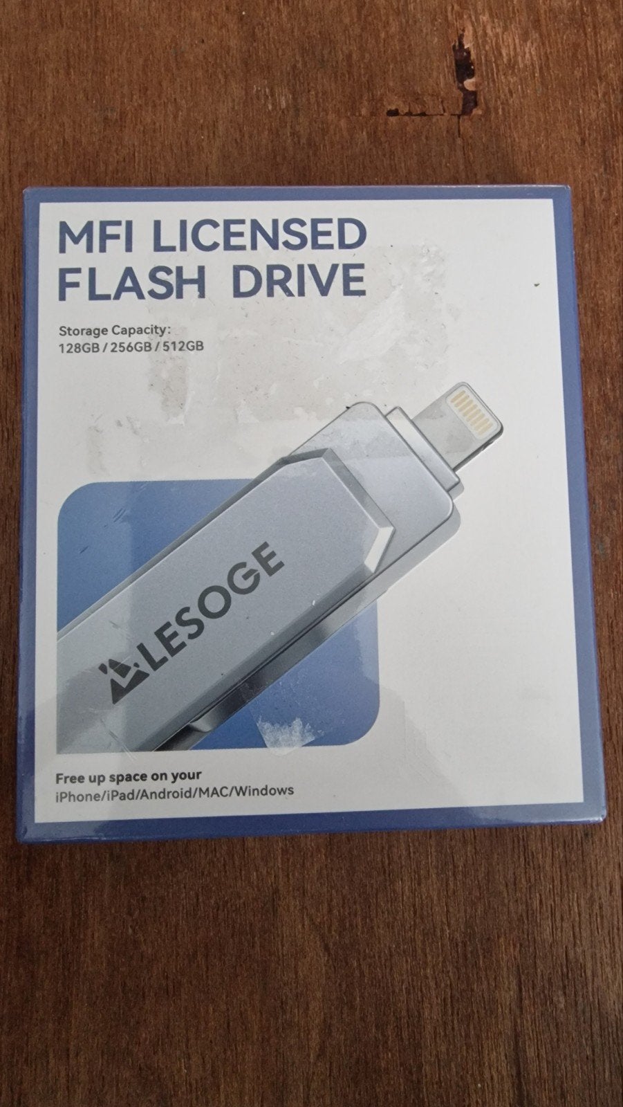 LESOGE MFI Gecertificeerde Flash Drive voor iPhone/iPad, Ophalen of Verzenden, Nieuw, LESOGE, 128 GB