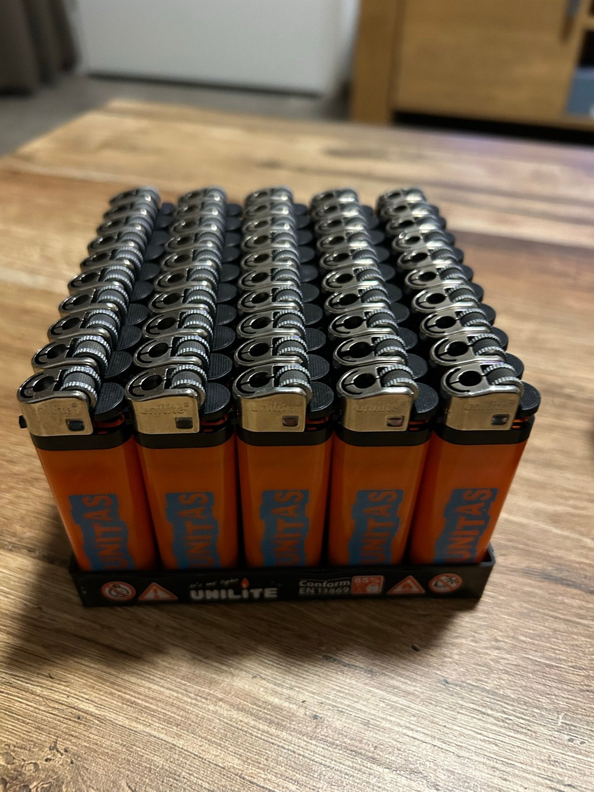 Unilite aanstekers - 50 stuks - Nieuw in display, Ophalen of Verzenden, Nieuw, Aansteker