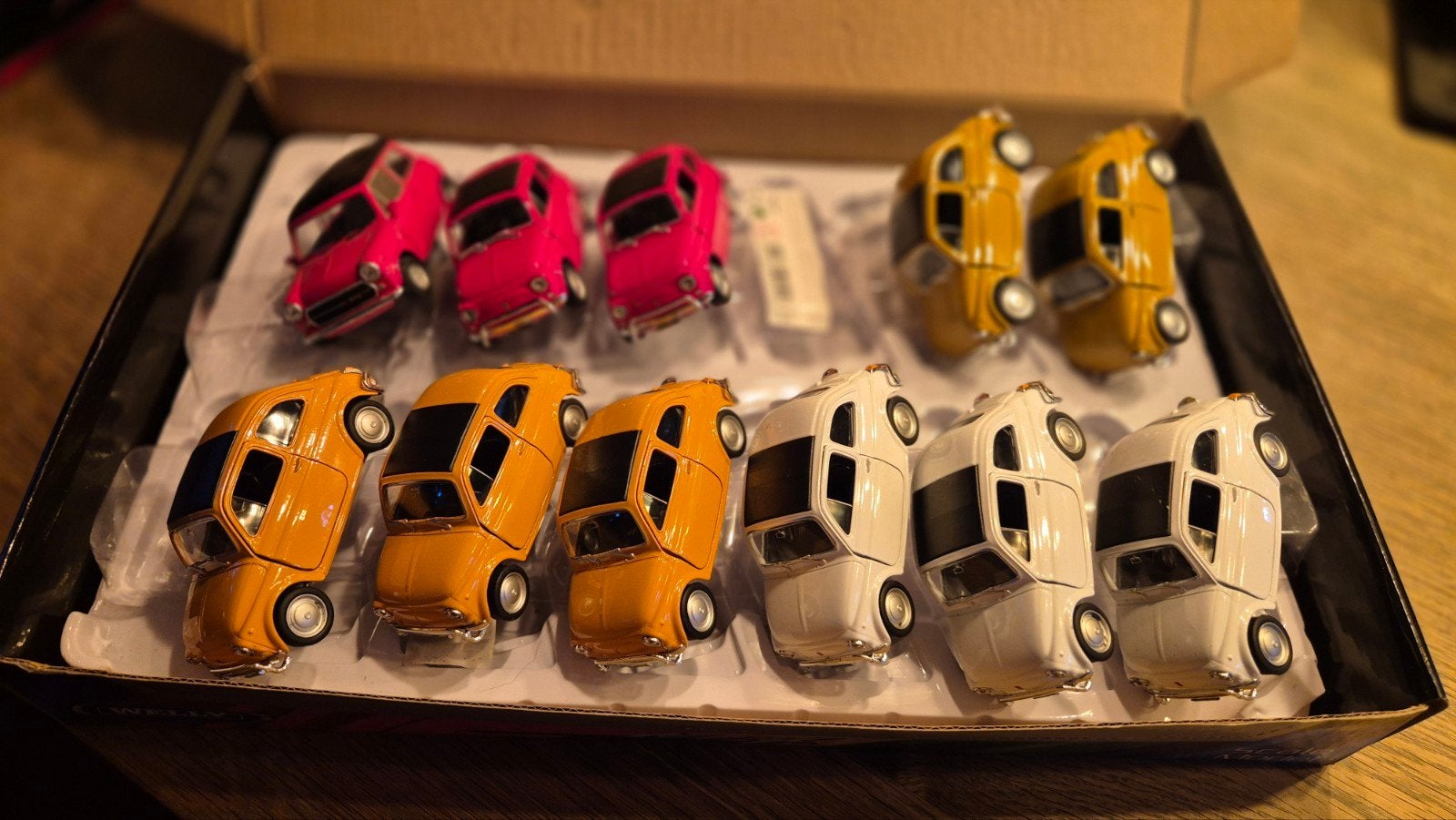 Set van 11 Fiat 500 modelauto's - diverse kleuren, Ophalen of Verzenden, Zo goed als nieuw, Auto, Overige merken