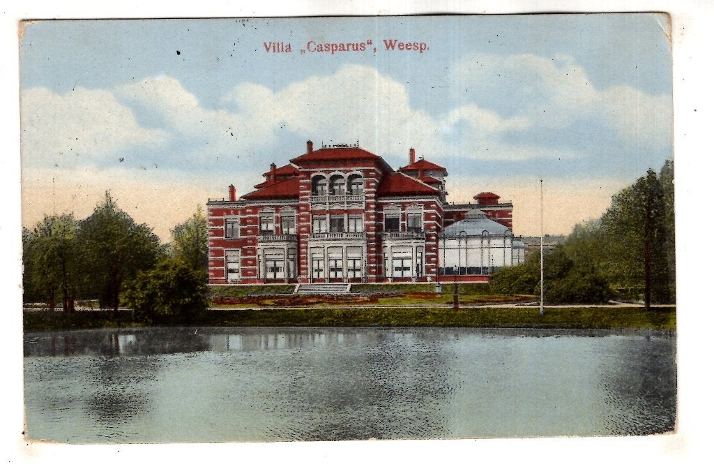 Weesp Villa Casparus, Ophalen of Verzenden, Voor 1920, Gelopen, Noord-Holland