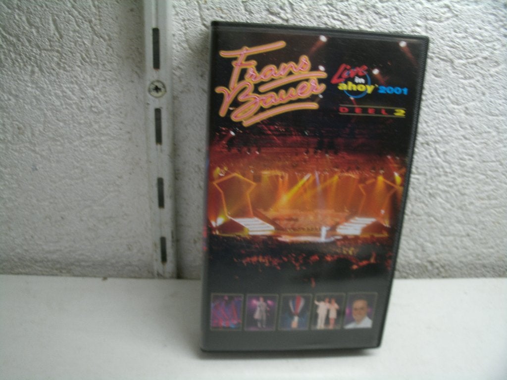 vhs frans bauer live in ahoy dee;2 2001, Alle leeftijden, Ophalen of Verzenden, Zo goed als nieuw, Overige genres
