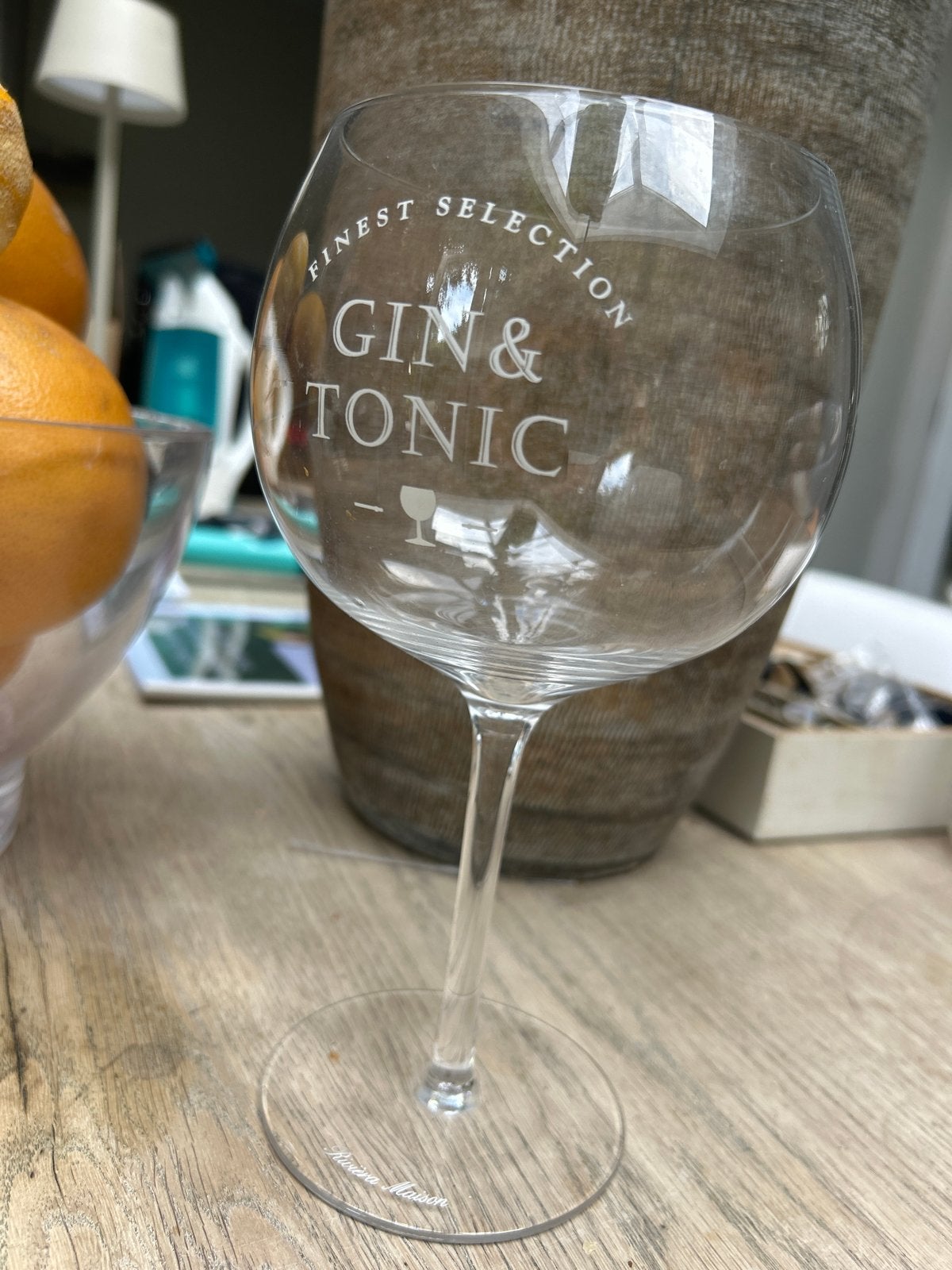 Riviera Maison Gin & Tonic glas G&T, Ophalen of Verzenden, Zo goed als nieuw, Riviera Maison, Glas