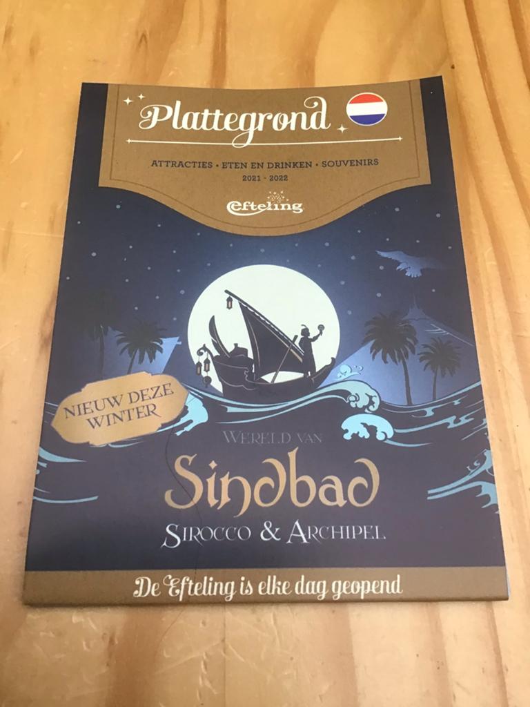 Efteling plattegrond,,Sindbad,,(ongeopend), Verzamelen, Efteling, Ophalen of Verzenden, Nieuw
