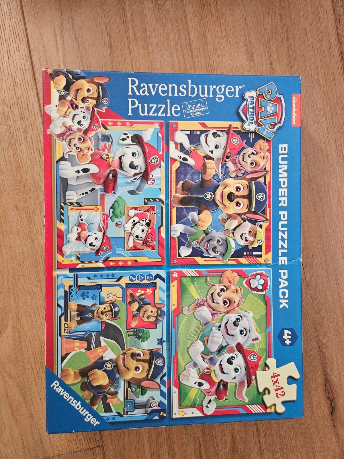 Ravensburger Paw Patrol Bumper Puzzle Pack 4x42 stukjes, Ophalen of Verzenden