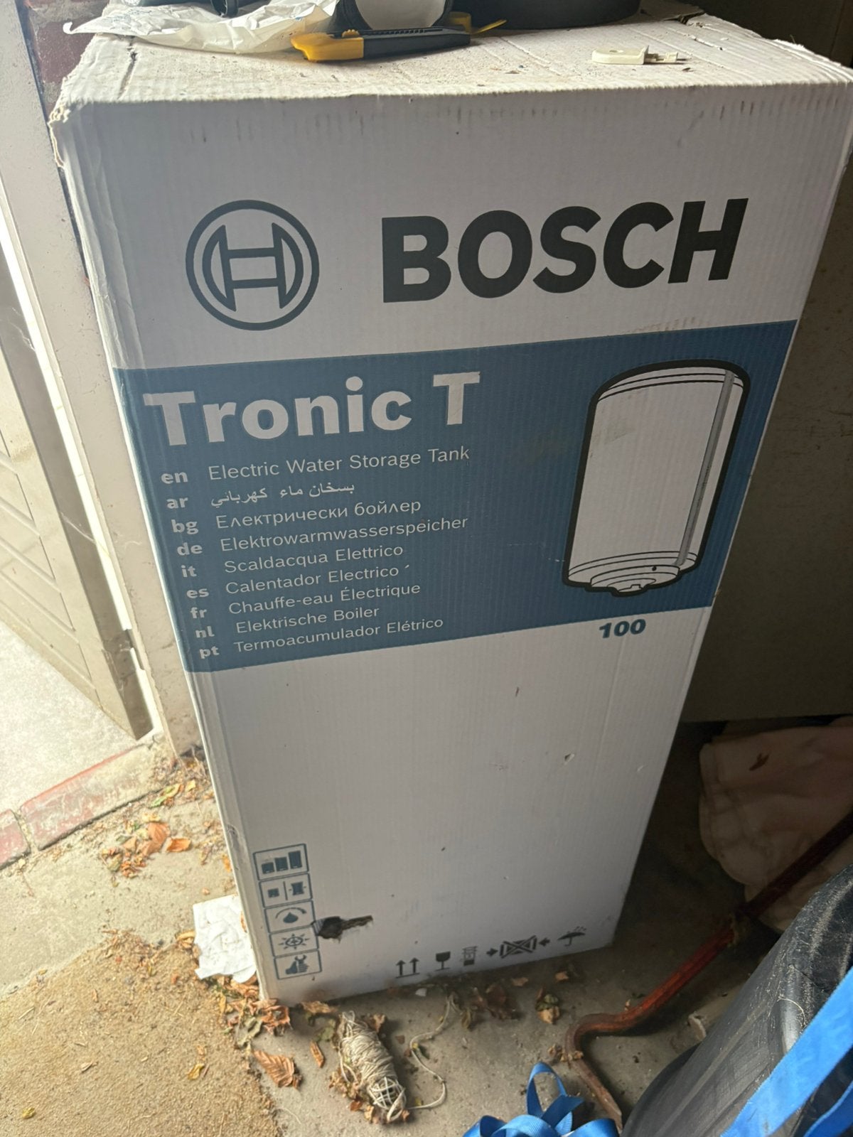Nieuw - bosch tronic t 100 liter, Ophalen, 100 liter of meer, Boiler, Minder dan 3 jaar oud