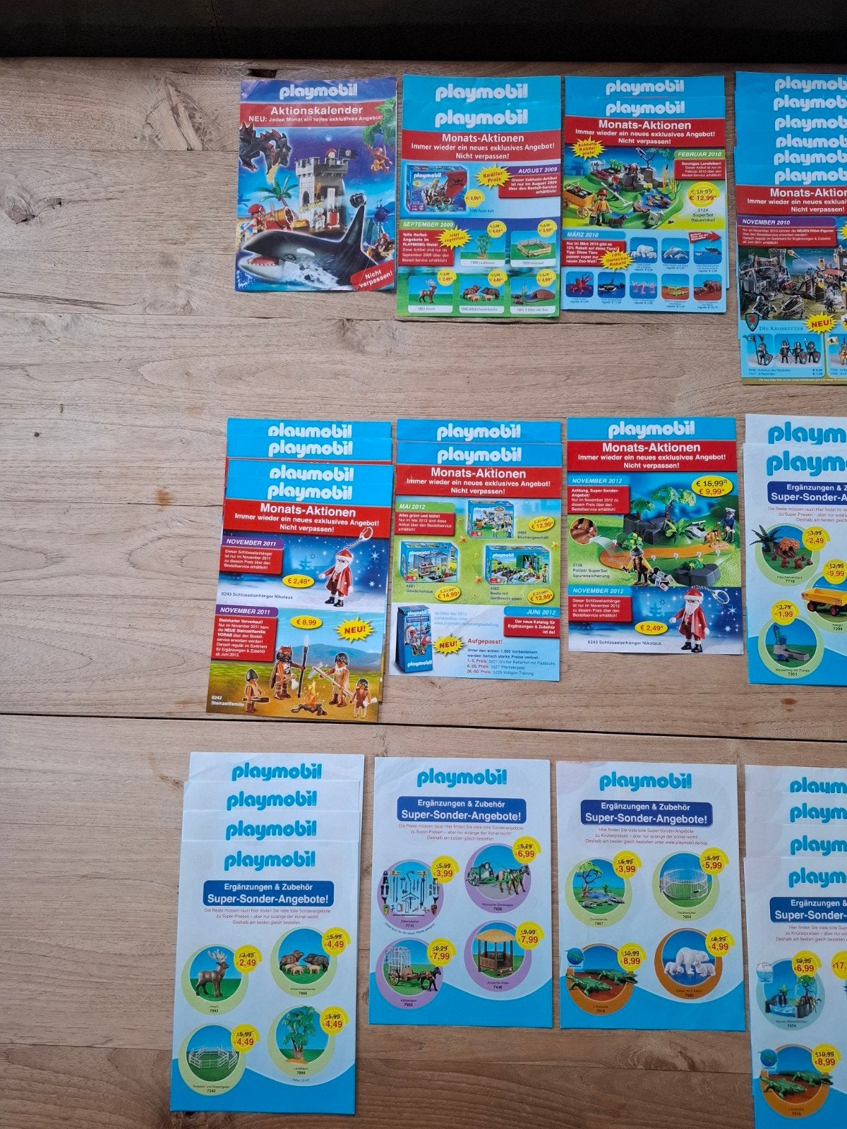 Bundel van 47 Duitse Playmobil flyers uit periode 2007-2012, Ophalen, Gebruikt, Losse onderdelen, Overige typen
