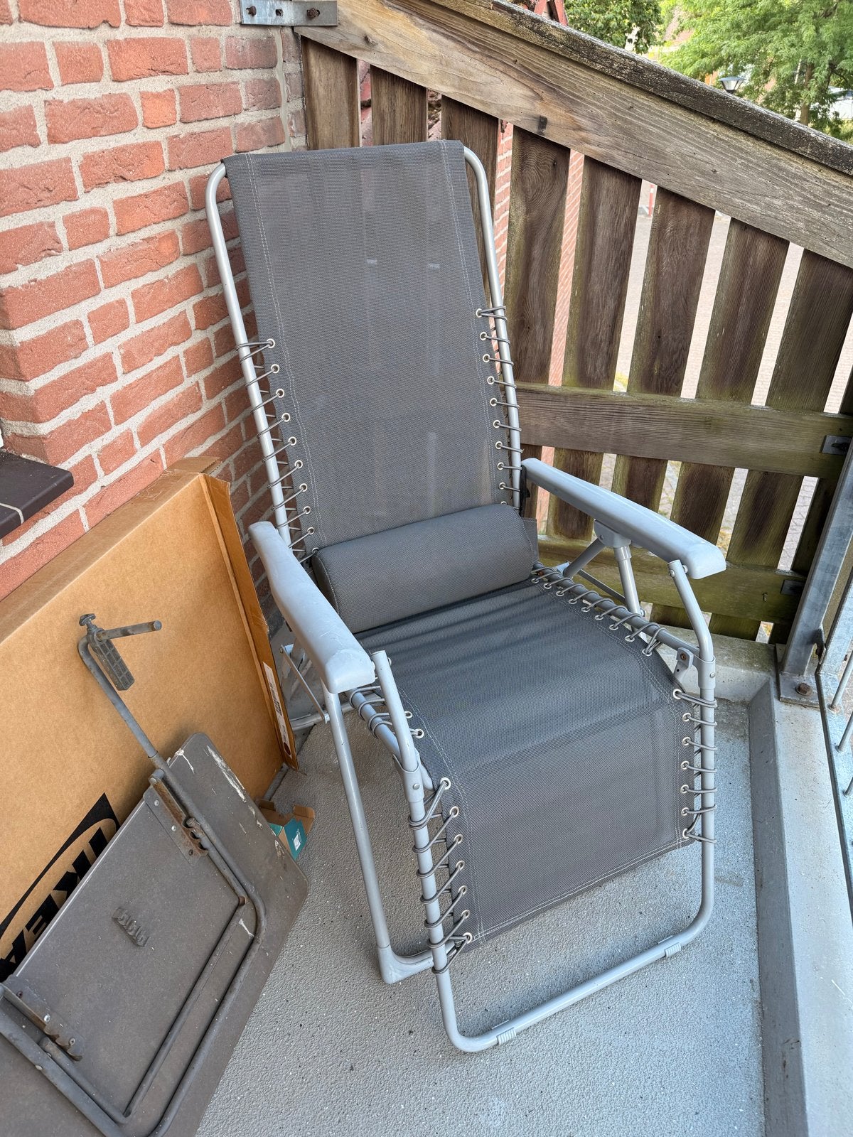 Opvouwbare tuinstoel - Ideaal voor buiten, Tuin en Terras, Tuinsets en Loungesets, Ophalen, Gebruikt, Textileen, Stoel