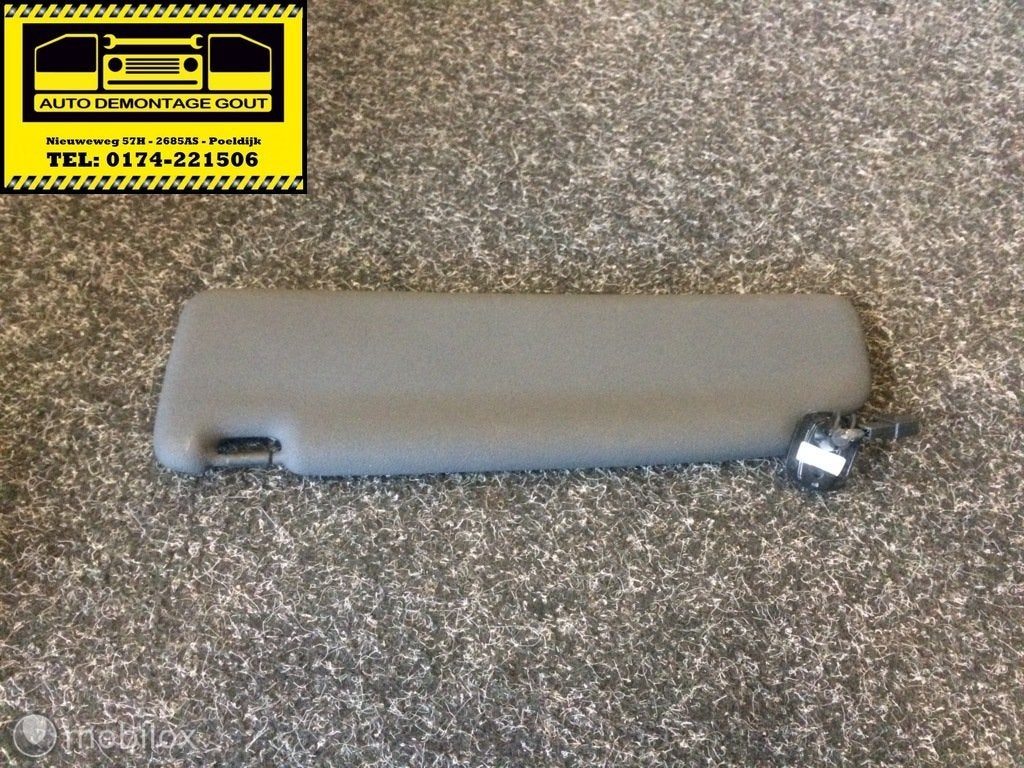 Vw Golf Cabrio 6 (11-16)Zonneklep Zwart Links 5K785755224A, Auto-onderdelen, Gebruikt, Volkswagen, Ophalen of Verzenden, Volkswagen