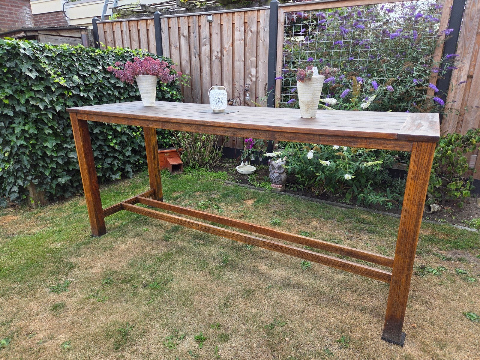 Tuintafel kees smit 240 lang hoge tafel rough serie, Ophalen of Verzenden, Zo goed als nieuw, Rechthoekig, Hout