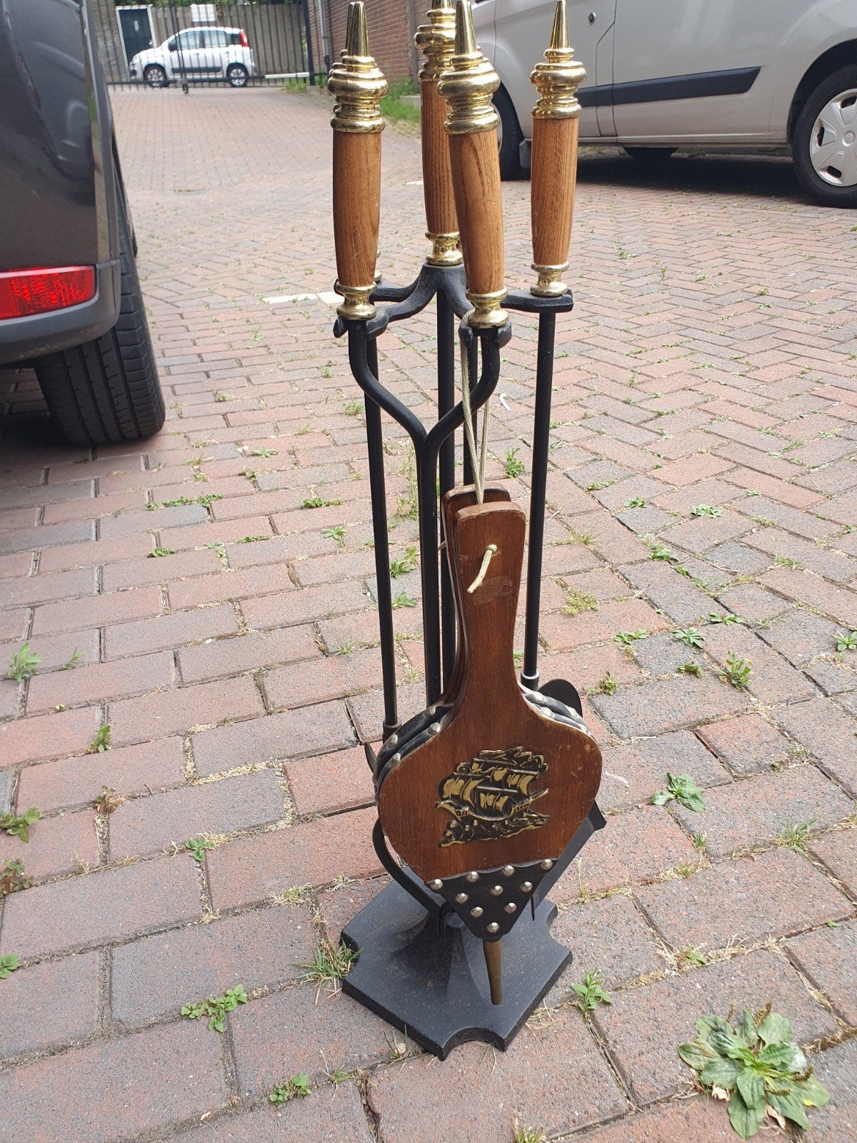 Complete Openhaard Set met Blaasbalg en Gereedschap, Ophalen, Gebruikt, Overige soorten