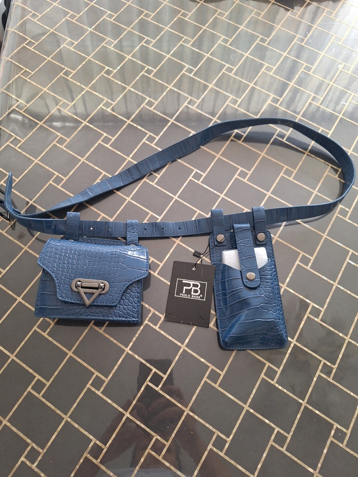 Paolo Bags heuptasje met telefoontasje, blauw, Ophalen of Verzenden, Nieuw, Blauw, Overige typen