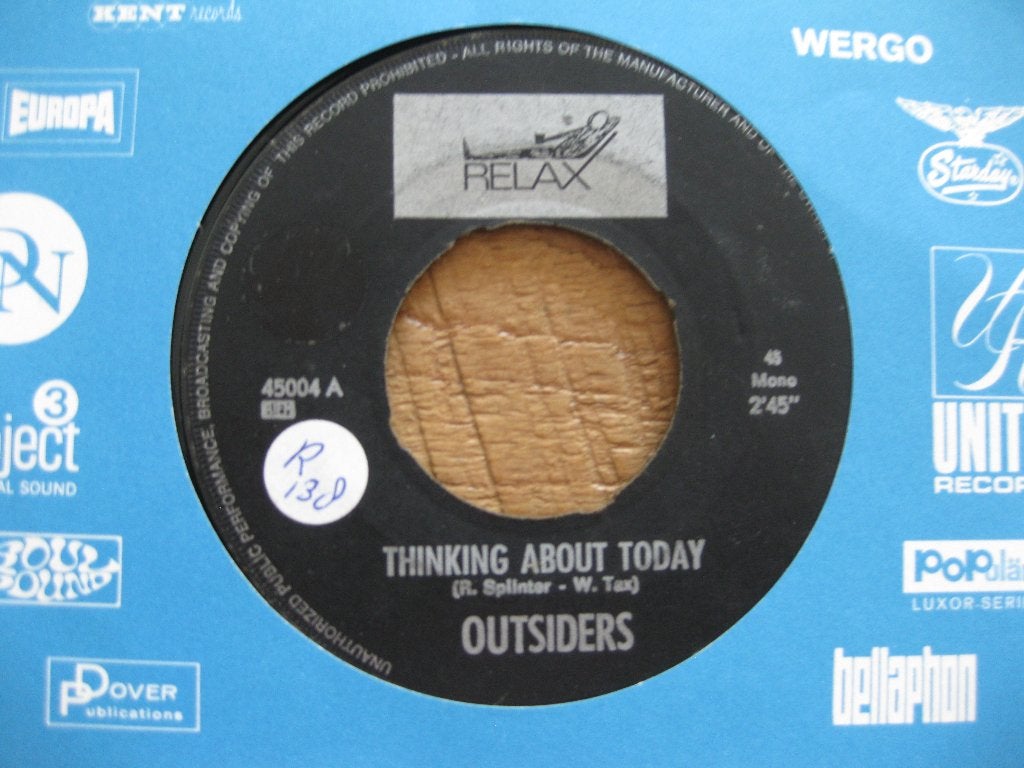 Vinyl single Outsiders   "Thinking about today", Ophalen of Verzenden, Gebruikt, Pop