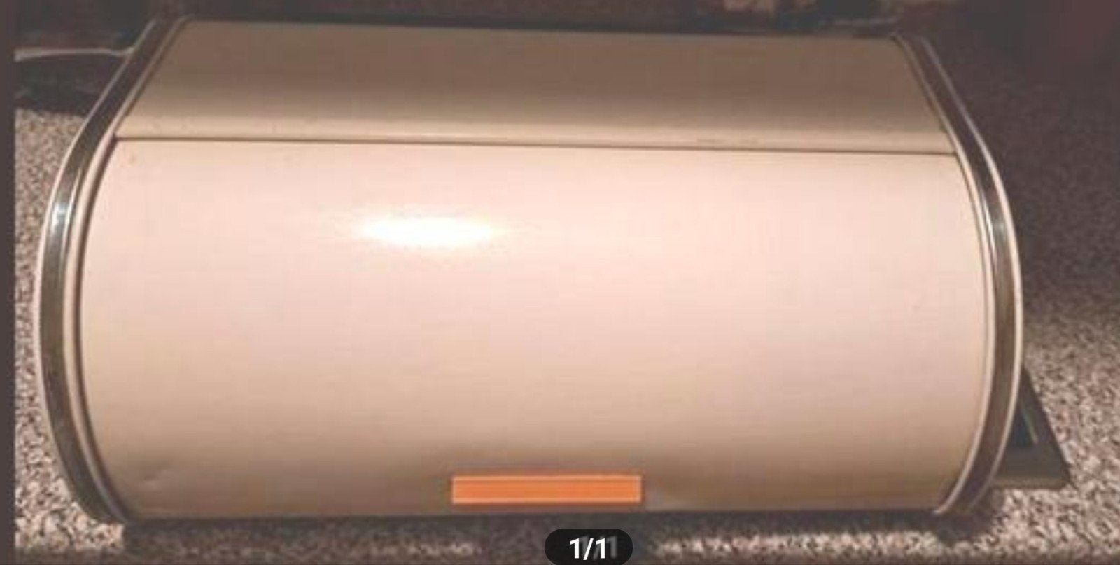 Brabantia crème broodtrommel met oranje houvast, Ophalen of Verzenden