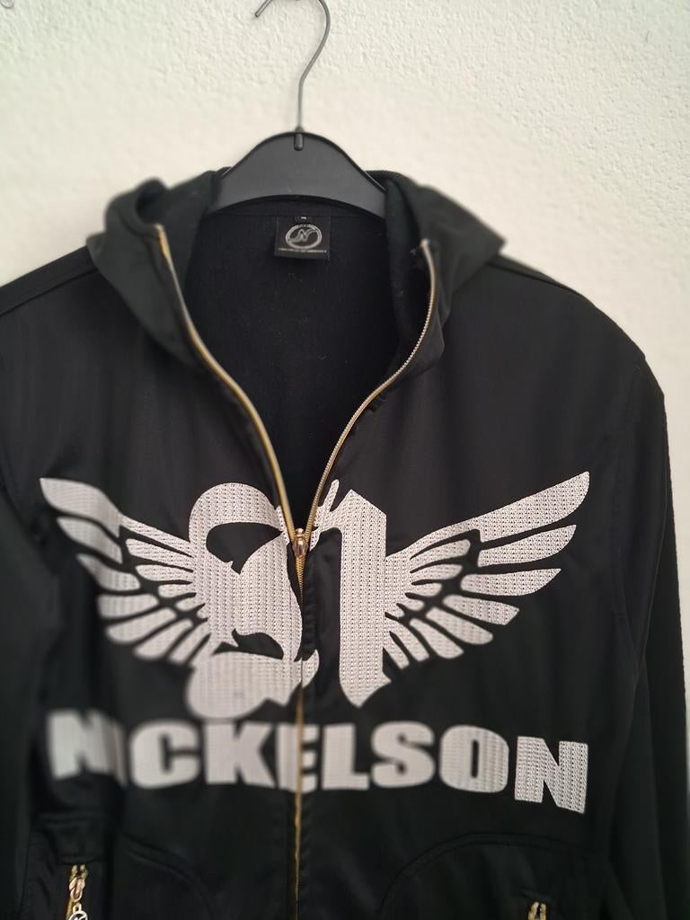 Nickelson Zwart Vest met Capuchon en Goudkleurige Ritsen, Ophalen of Verzenden, Zo goed als nieuw, Zwart